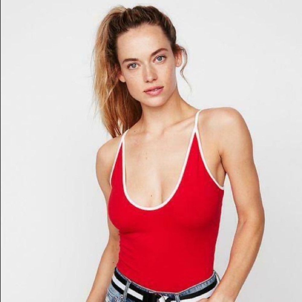 Express red bodysuit